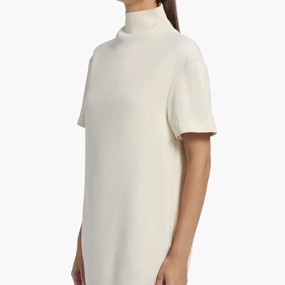 Loulou de Saison Elton Relaxed Mock Turtleneck Minidress - Picture 3 of 7